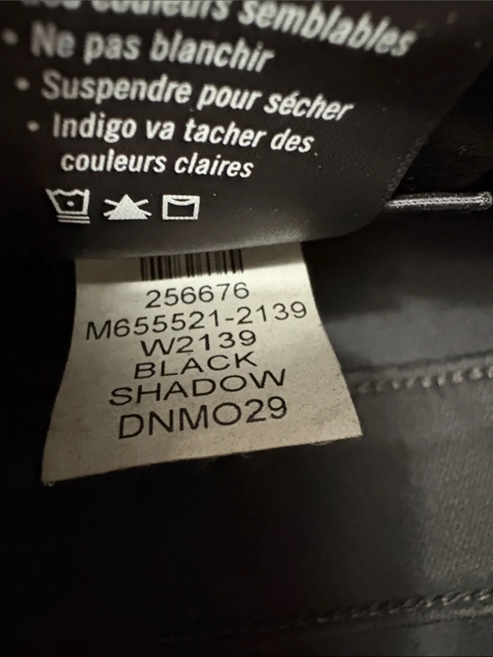PAIGE Transcend Federal Slim Straight Jean Black Shadow Men Size 32 x 30 Stretch